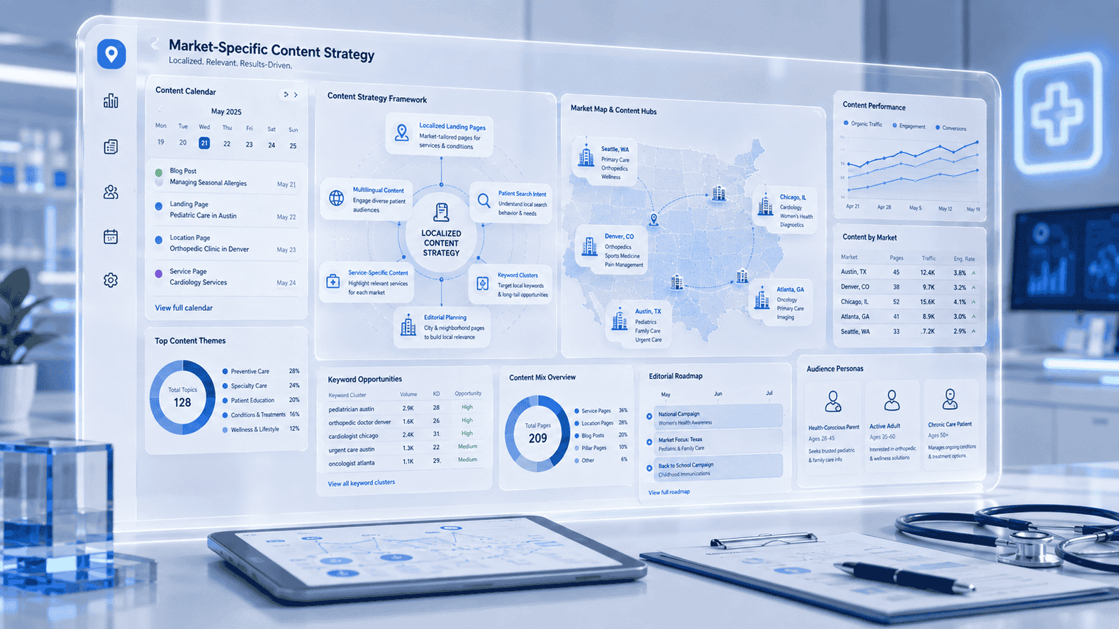 Market-specific healthcare content strategy