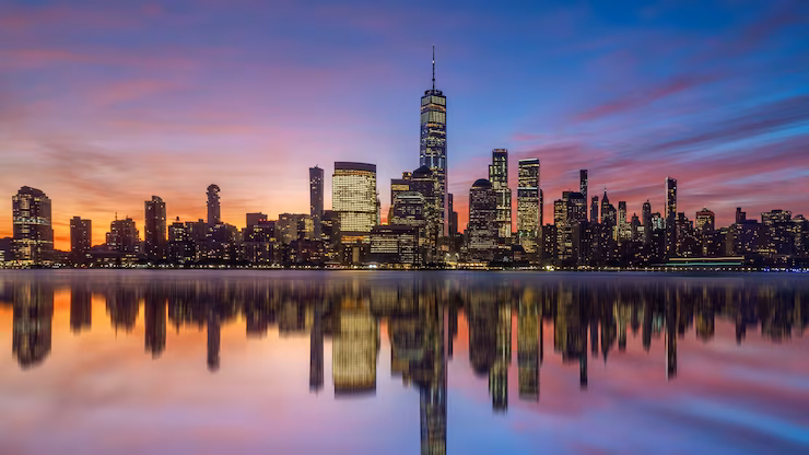 New York City skyline, USA